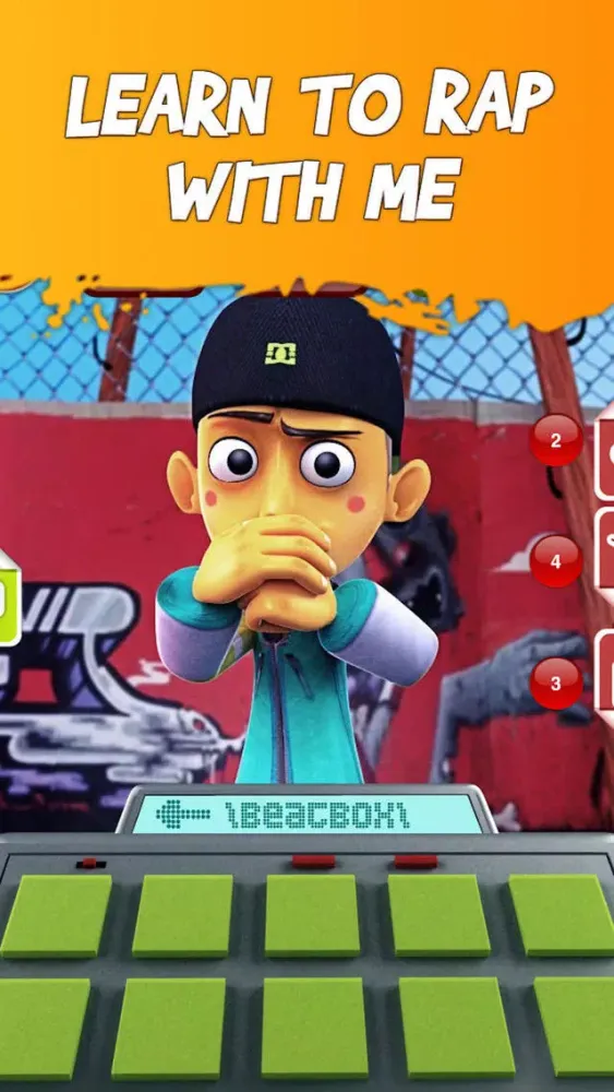 Tangkapan skrin Talking Rapper