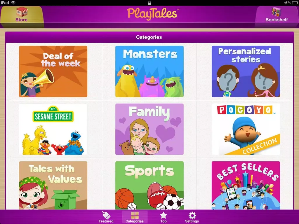 صور PlayTales! - Kids' Books iPad 