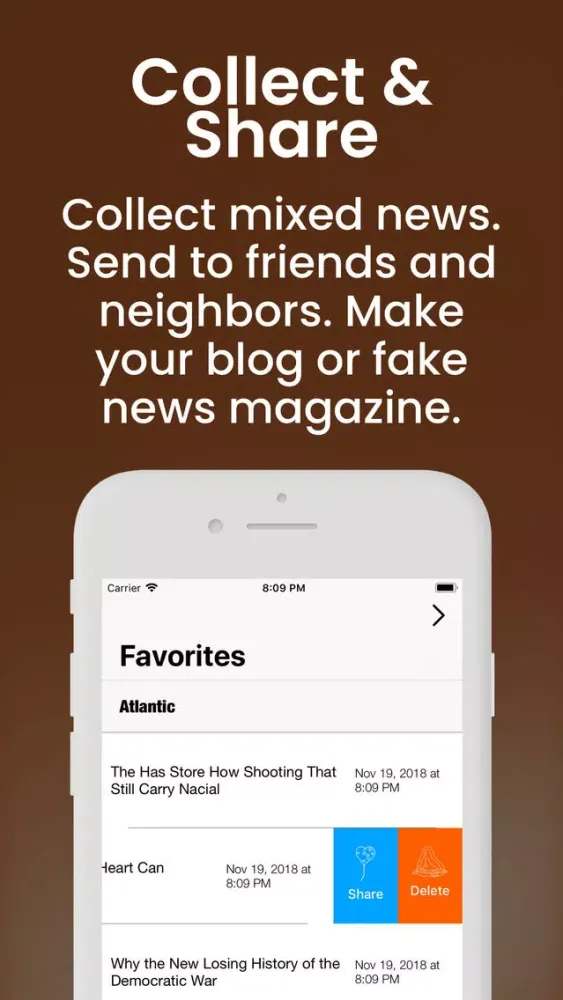 Captures d'écran de Reporter - News Creative bot