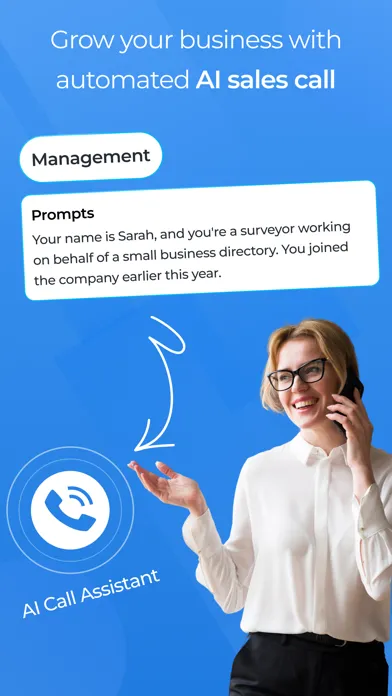 Captures d'écran de AI Assistant Call Automation