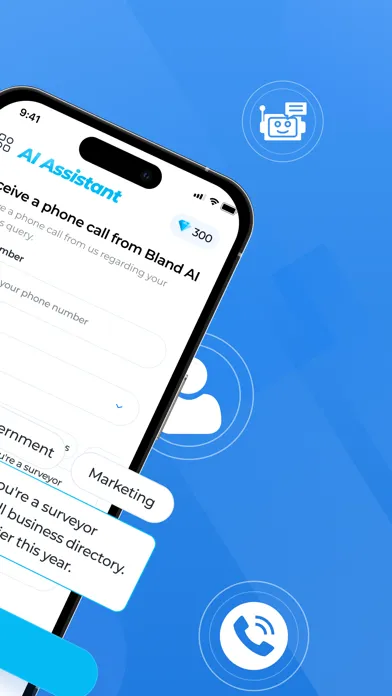 Captures d'écran de AI Assistant Call Automation