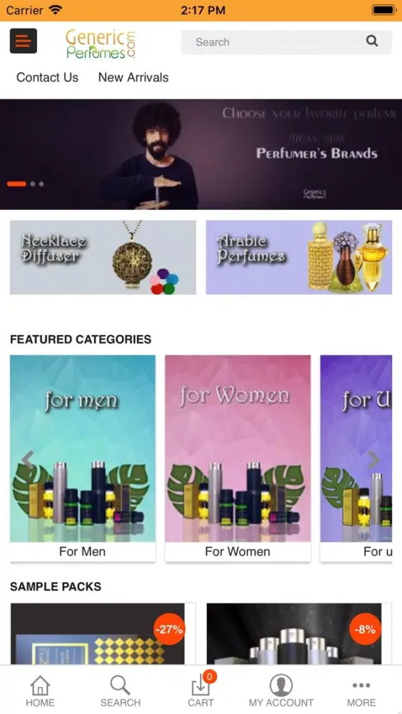 Capturas de pantalla de Generic Perfumes Store
