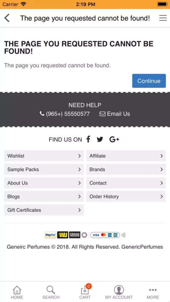 Capturas de pantalla de Generic Perfumes Store