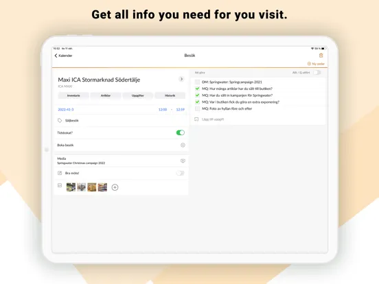 Genero Sales: CPG Sales App iPad  스크린샷