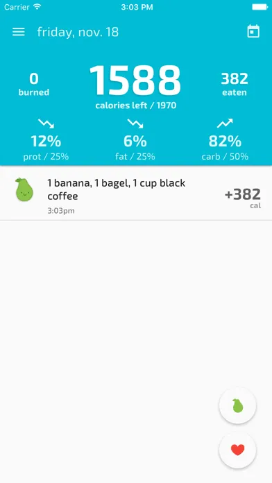 Capturas de pantalla de Talk-to-Track Diet and Fitness