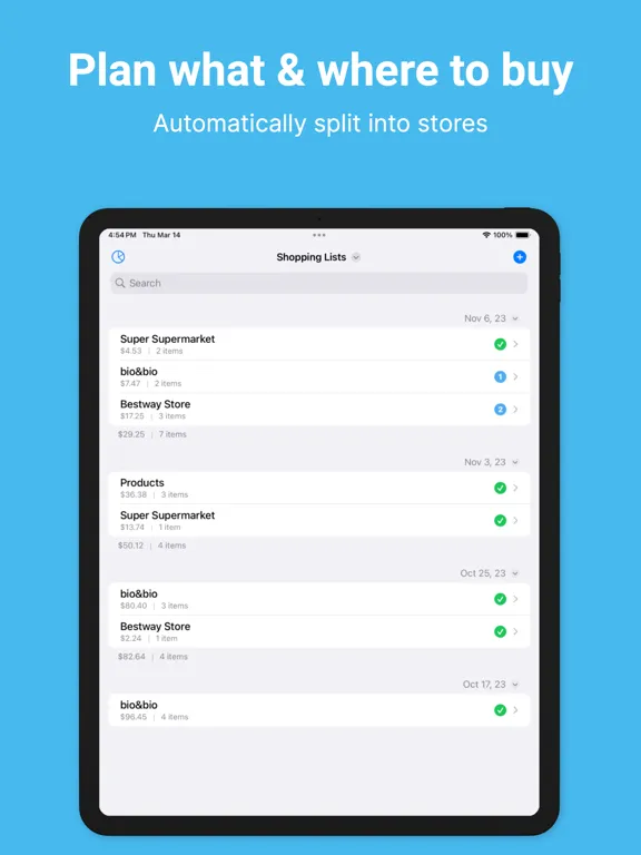 تصاویر Shopping List - Bread & Milk iPad 