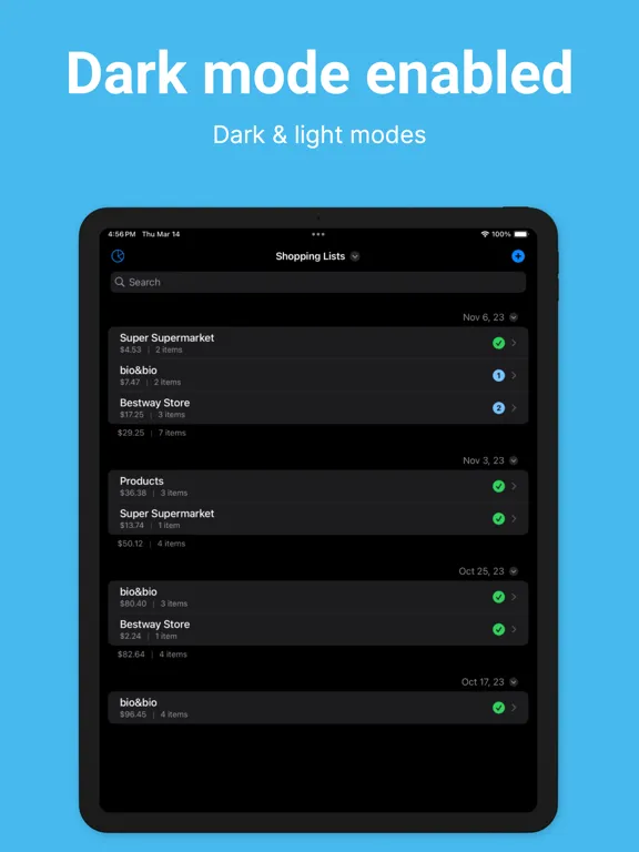 تصاویر Shopping List - Bread & Milk iPad 