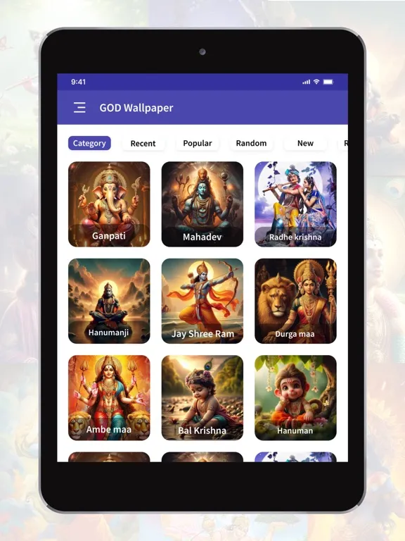Zrzuty ekranu AI Gallery - God Images iPad 