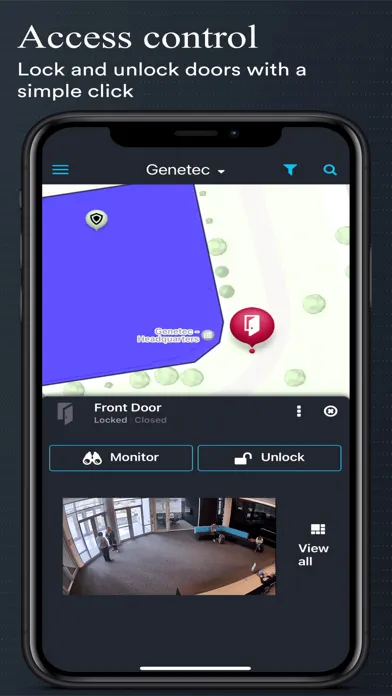 Tangkapan layar Genetec Mobile