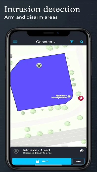 Tangkapan layar Genetec Mobile