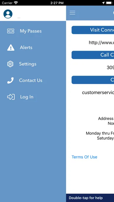 Connect Transit Ticketing Screenshots