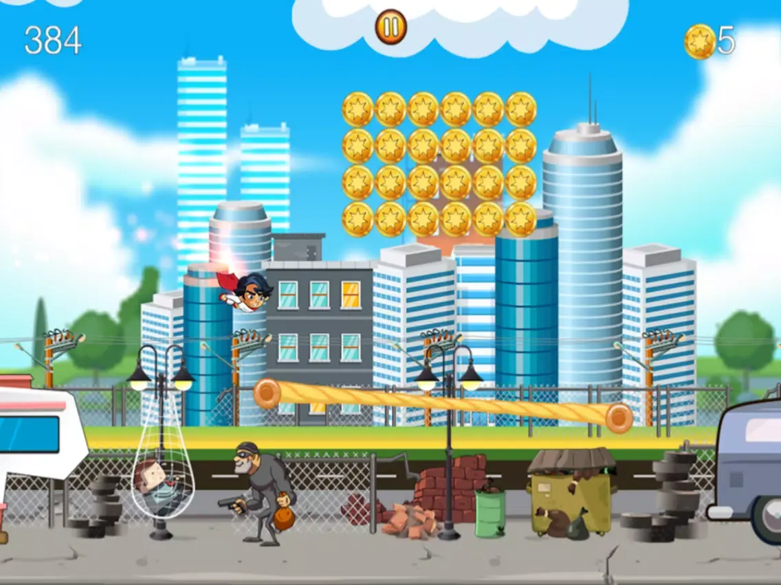 Zrzuty ekranu The Flying Superhero iPad 