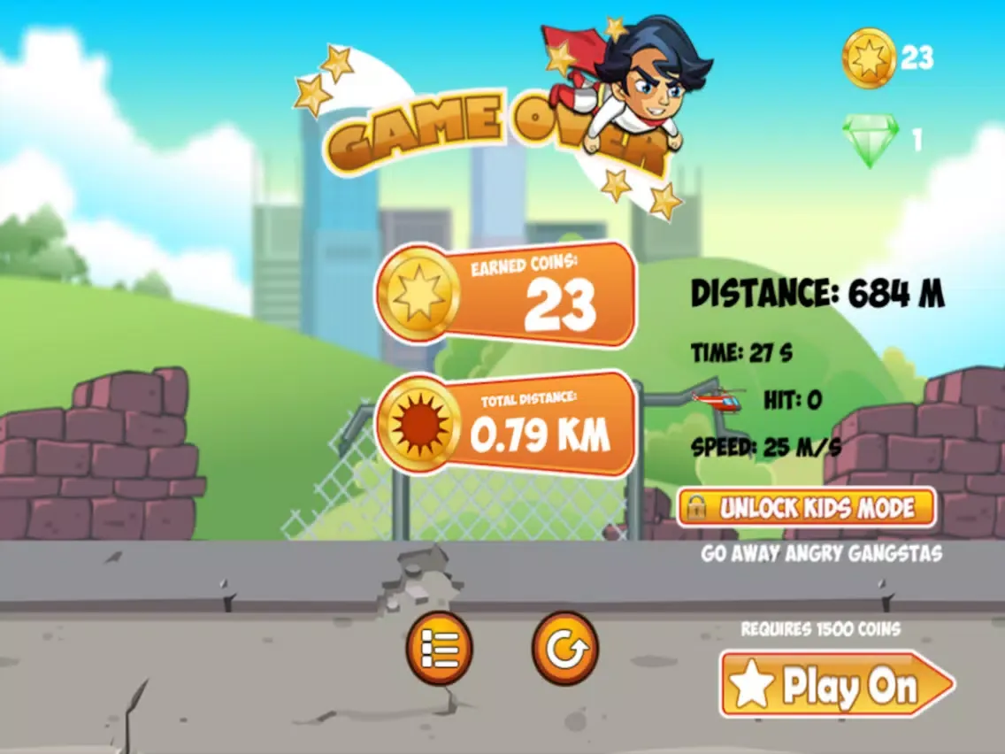 Zrzuty ekranu The Flying Superhero iPad 