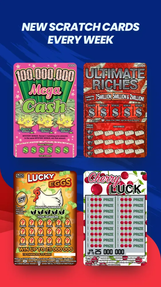 Zrzuty ekranu Kaparós Lottery Scratch Cards
