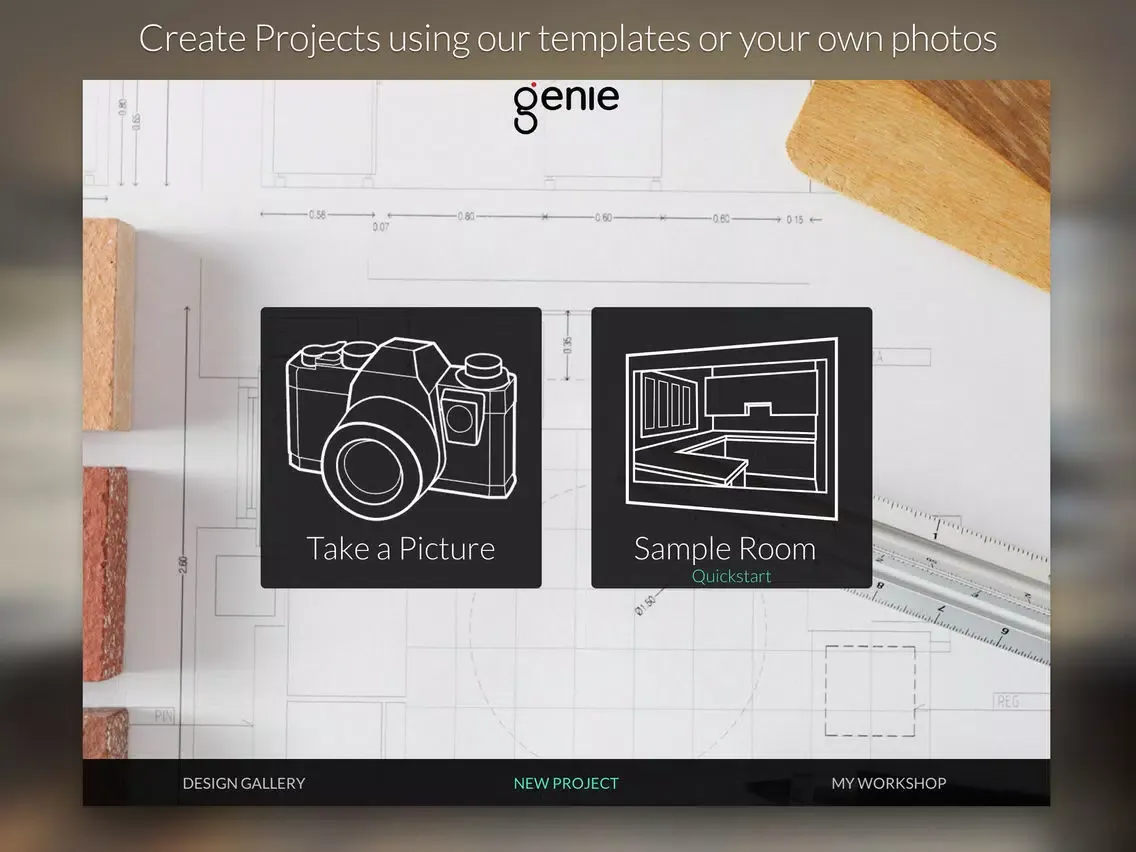 Genie Design iPad  Ekran Görüntüleri