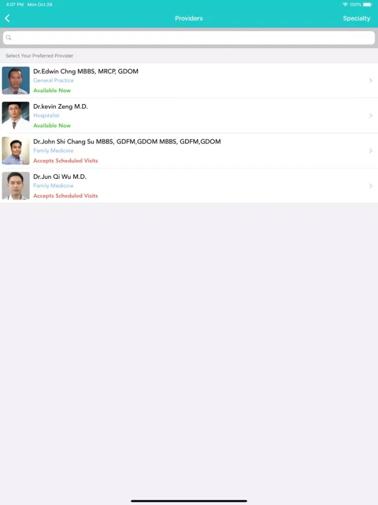 MyHealth Connect iPad 應用截圖