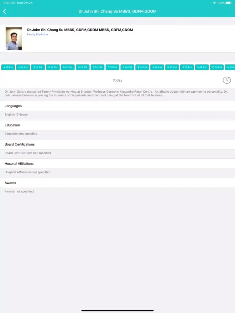 MyHealth Connect iPad 應用截圖