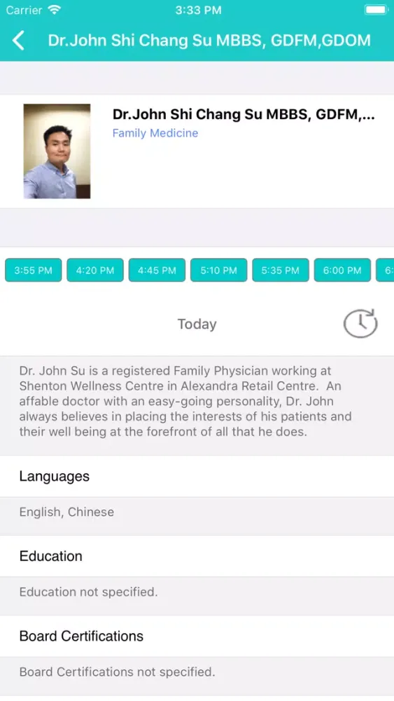MyHealth Connect應用截圖