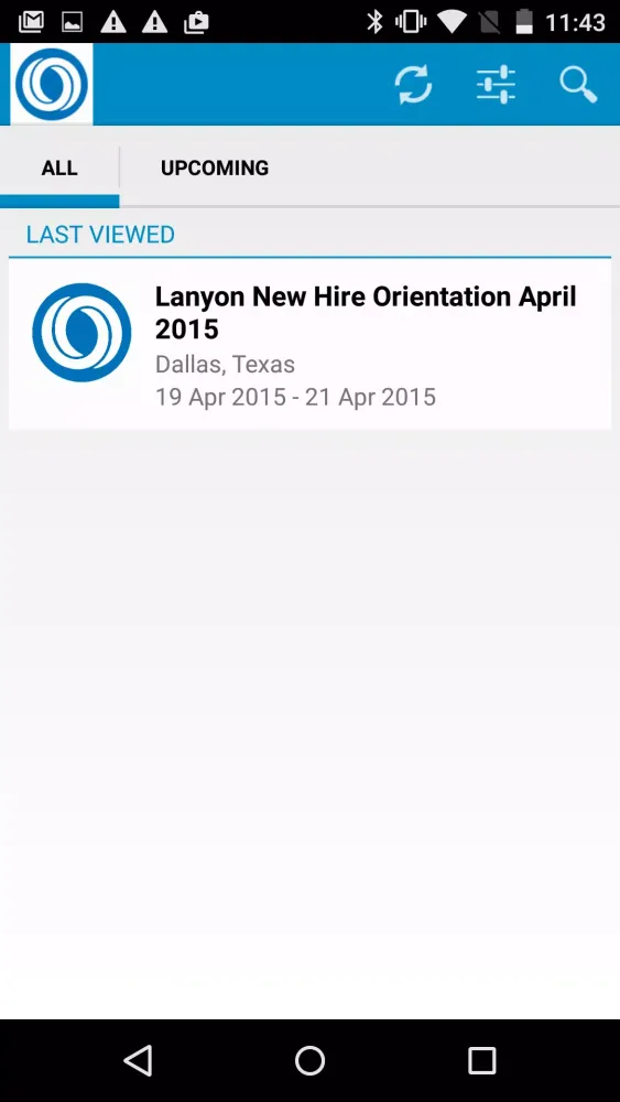 Lanyon Internal Events Screenshots