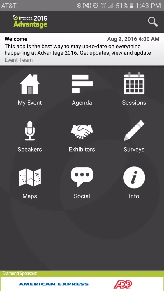 Intacct Advantage 2016 Screenshots