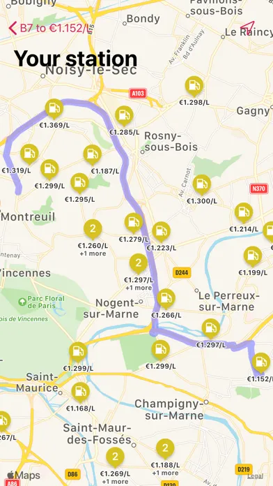 Ảnh chụp màn hình của Gas Discount