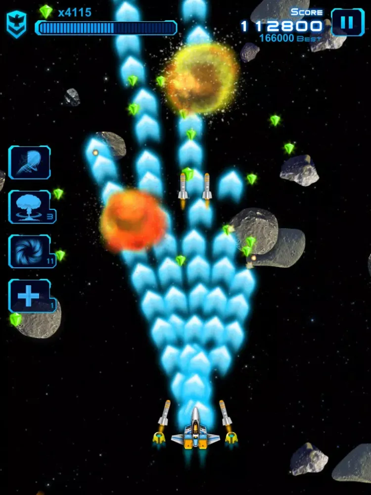 Tangkapan skrin Space Fighter - Earth Battle iPad 