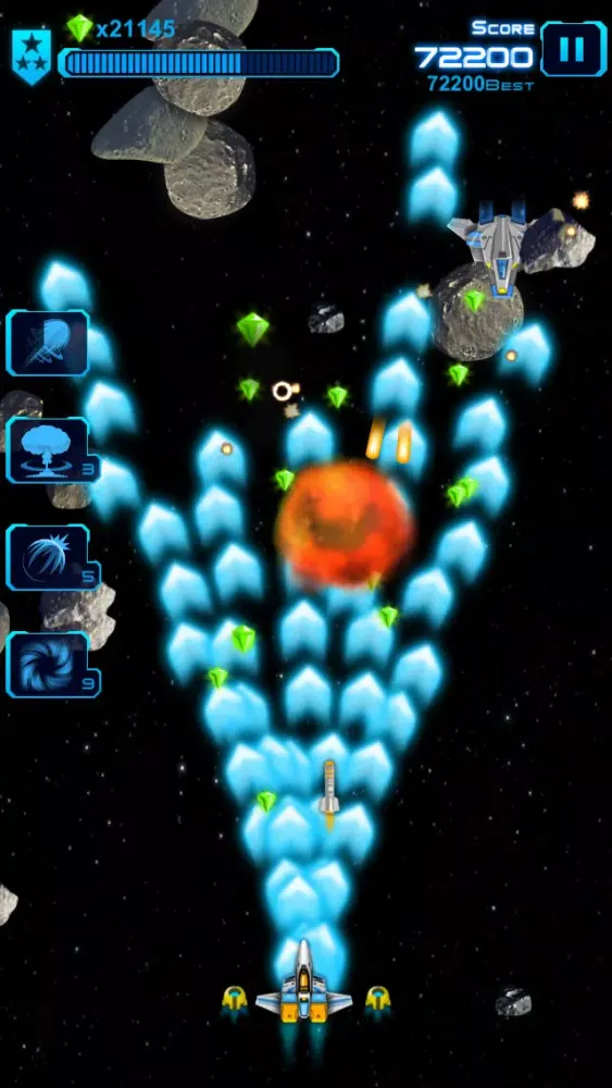 Tangkapan skrin Space Fighter - Earth Battle