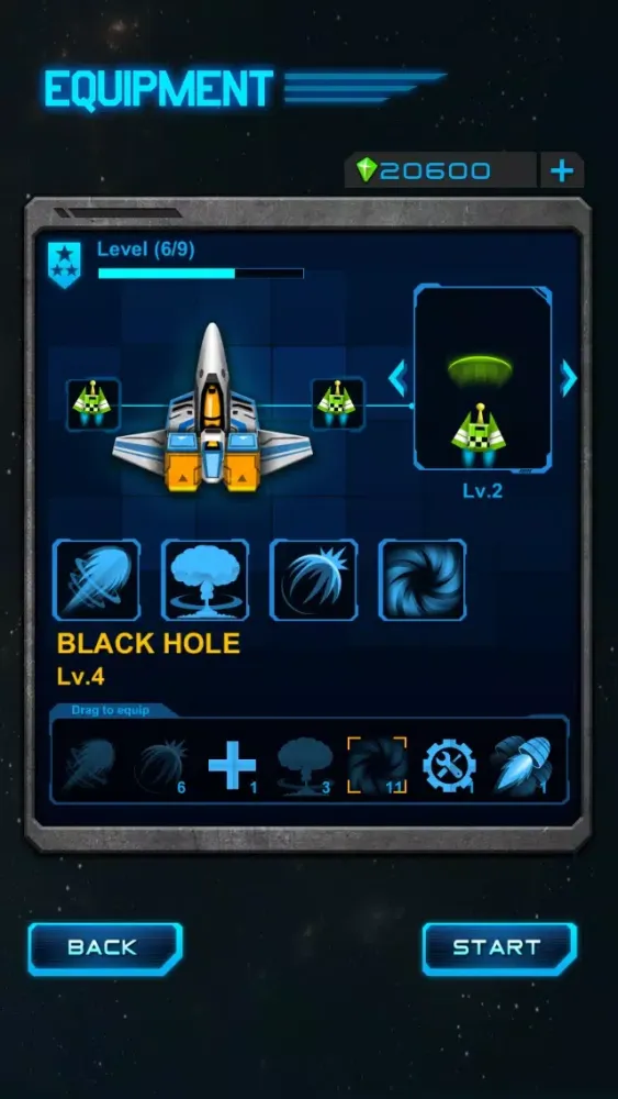 Tangkapan skrin Space Fighter - Earth Battle