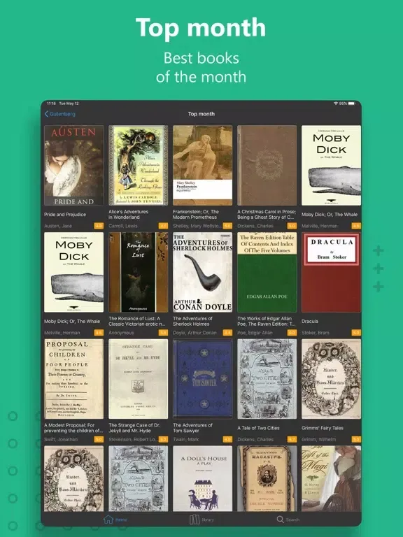 Gutenberg Ebook Reader iPad  Ekran Görüntüleri