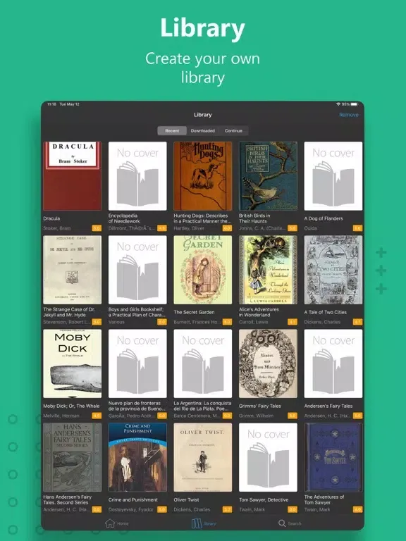 Gutenberg Ebook Reader iPad  Ekran Görüntüleri