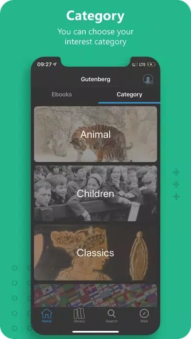 Gutenberg Ebook Reader Ekran Görüntüleri