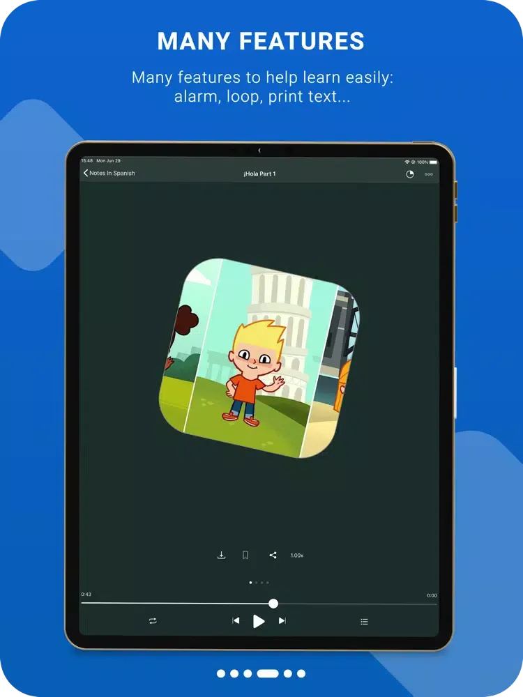 تصاویر Learn Spanish Podcast iPad 
