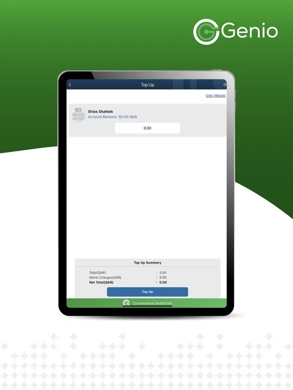 Tangkapan skrin Genio iPad 