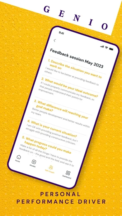 Genio: Self-Coaching App স্ক্রিনশট