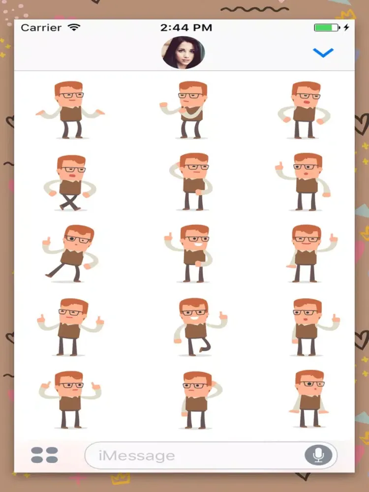 Genius Boy: Animated Stickers iPad  Screenshots