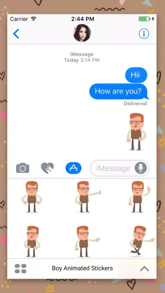 Genius Boy: Animated Stickers Screenshots