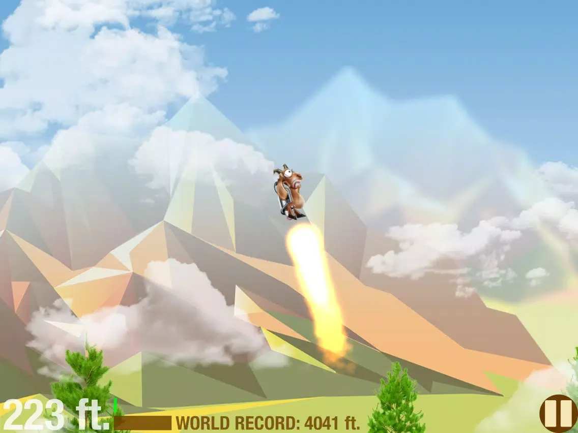 Tangkapan layar Goat Roper - Rope n fly to freedom iPad 