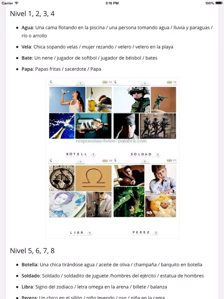 Respuestas para Apensar iPad  スクリーンショット