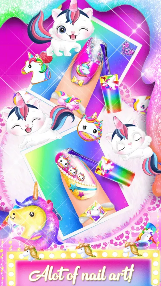 Unicorn Acrylic Nails Makeover স্ক্রিনশট