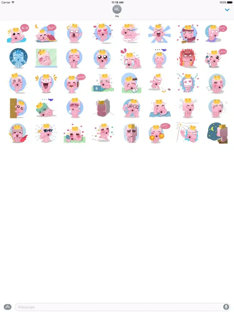 Cute Octopus Stickers iPad 应用截图