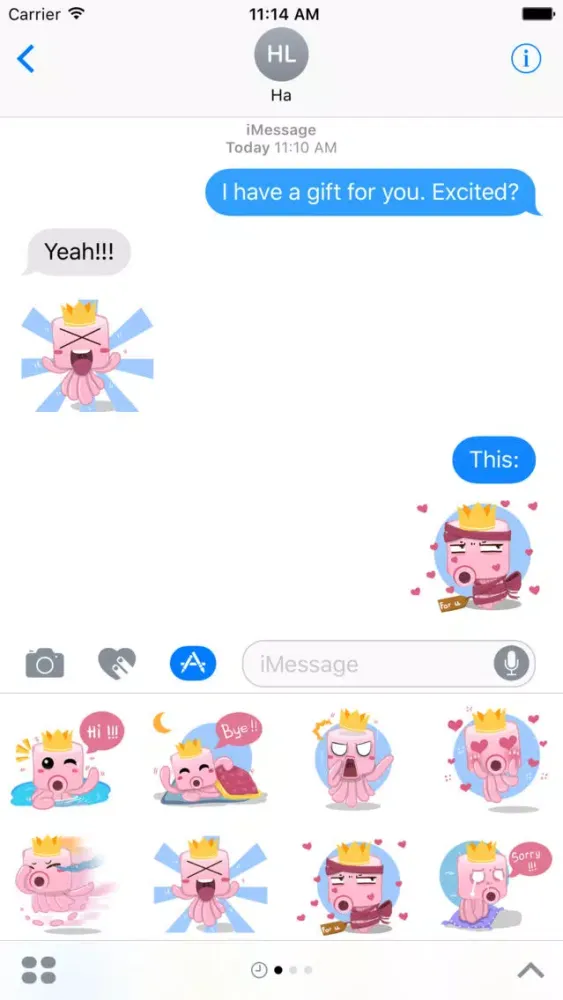 Cute Octopus Stickers应用截图