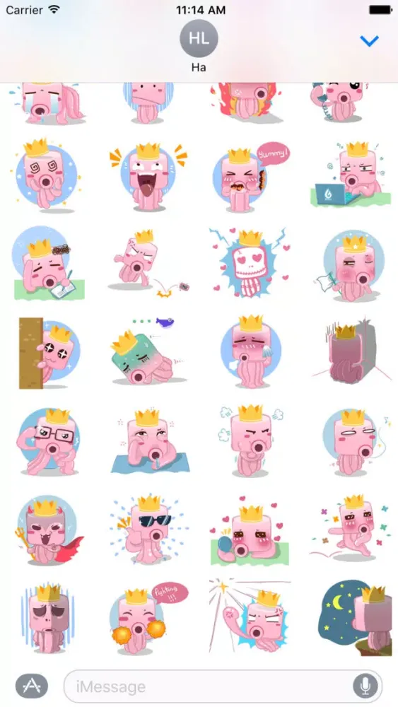 Cute Octopus Stickers应用截图