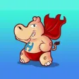 Super Hippo Stickers Super Hippo Stickers
