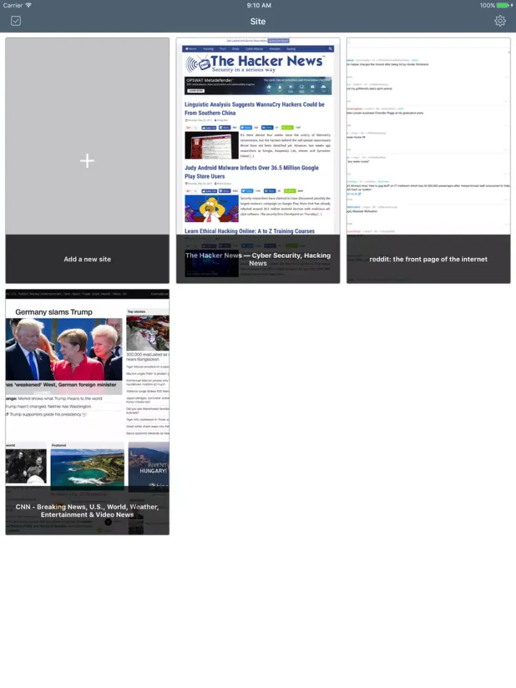 SiteView iPad  Screenshots