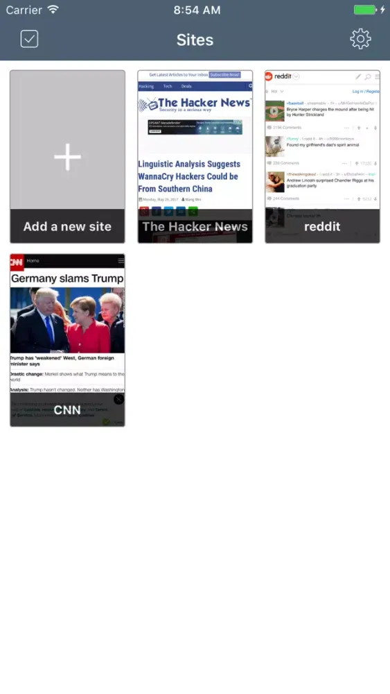 SiteView Screenshots
