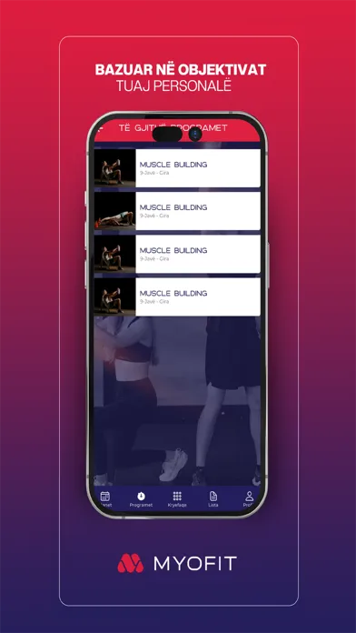 Capturas de pantalla de MYOFIT APP