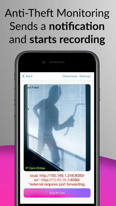 Phone IP Camera Surveillance Ekran Görüntüleri