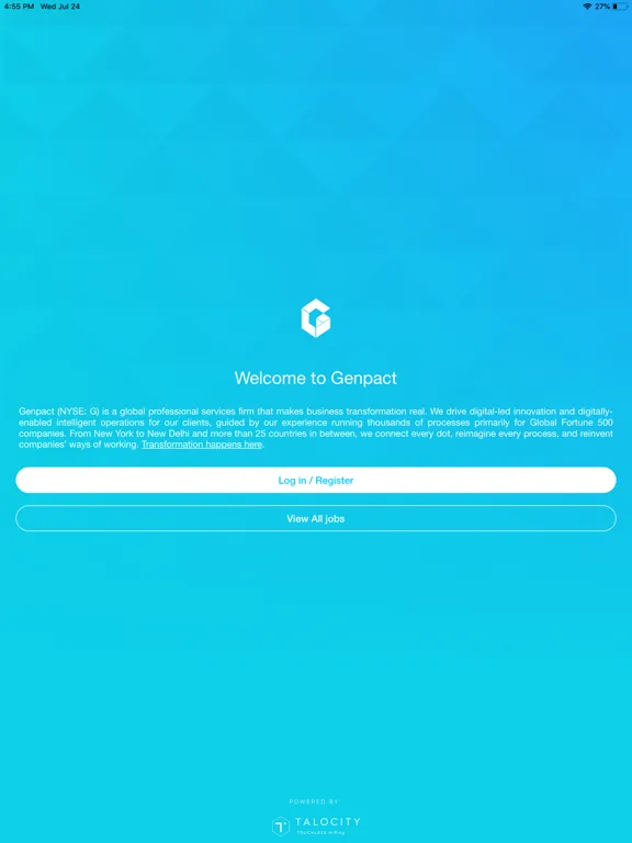 Genpact | HireMe! iPad 應用截圖