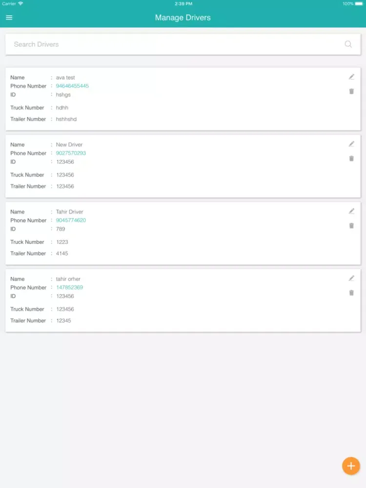 iDispatch Tracking iPad  Screenshots
