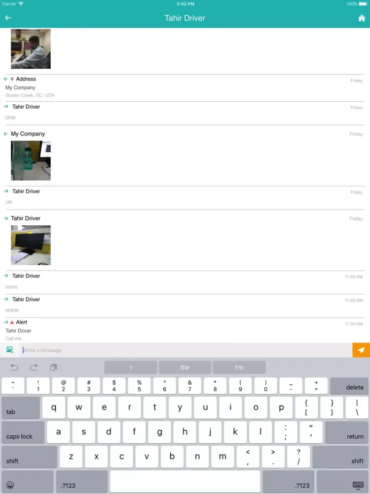 iDispatch Tracking iPad  Screenshots
